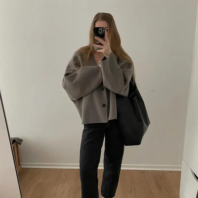 Solid Casual Short Coat 7