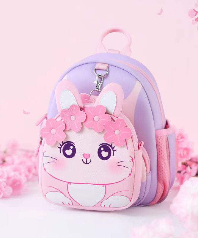 Pink Kids Girls Floral Princess Backpack Bag