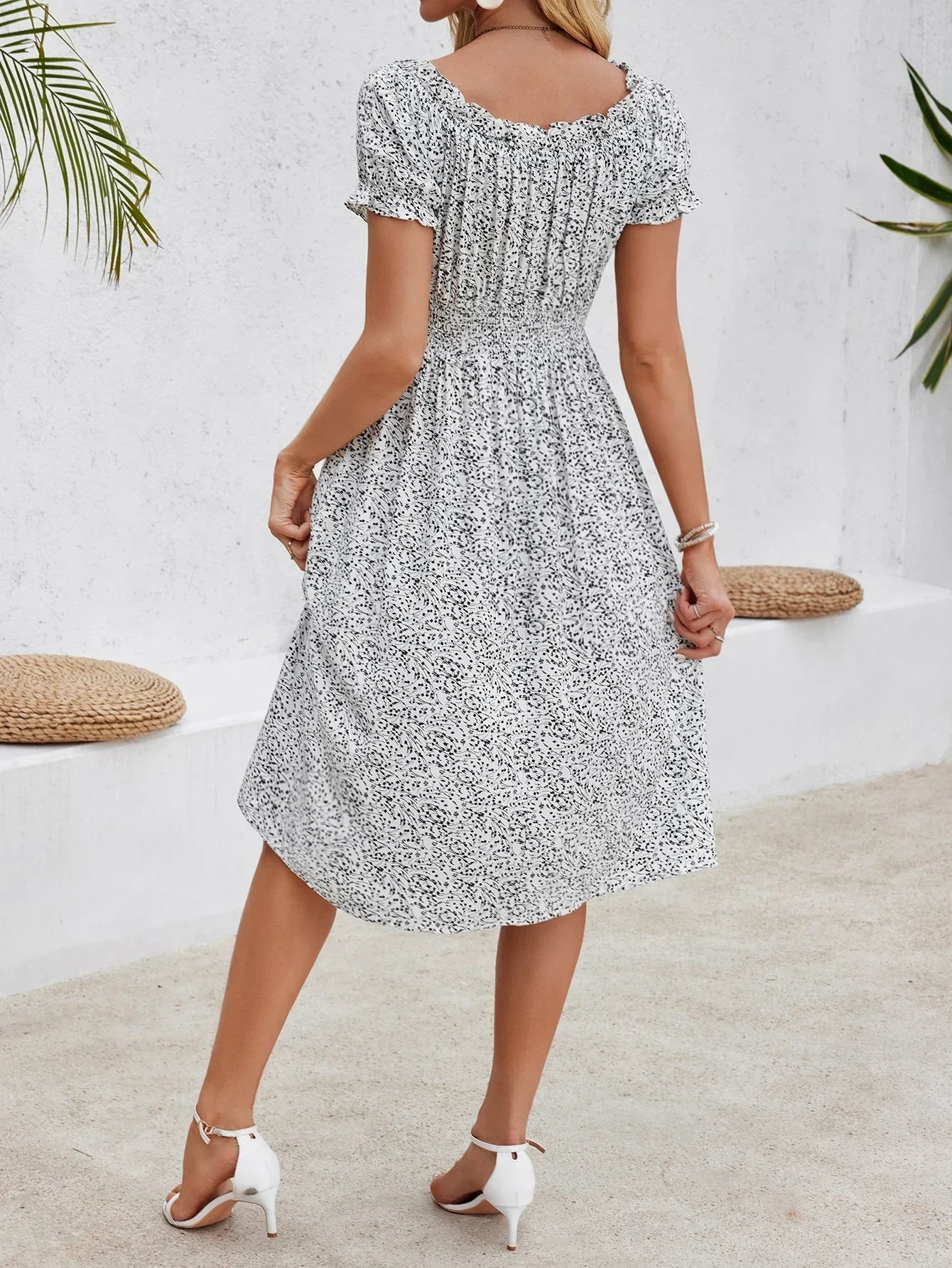 Casual Bohemian Beach Floral Dress