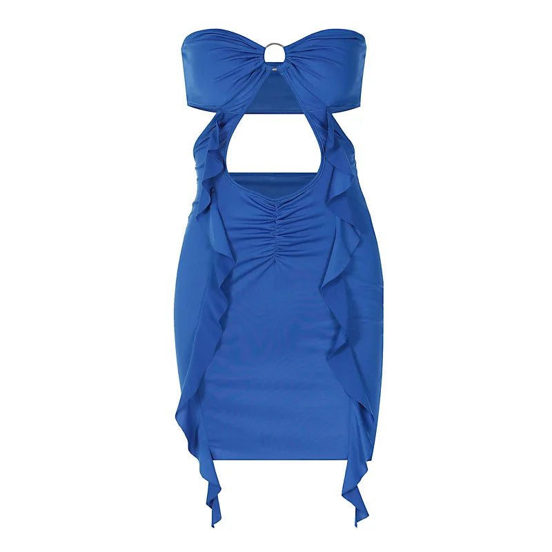 Boutonniere Edge Crop Bag Buttock Maxi Mini Dress 5