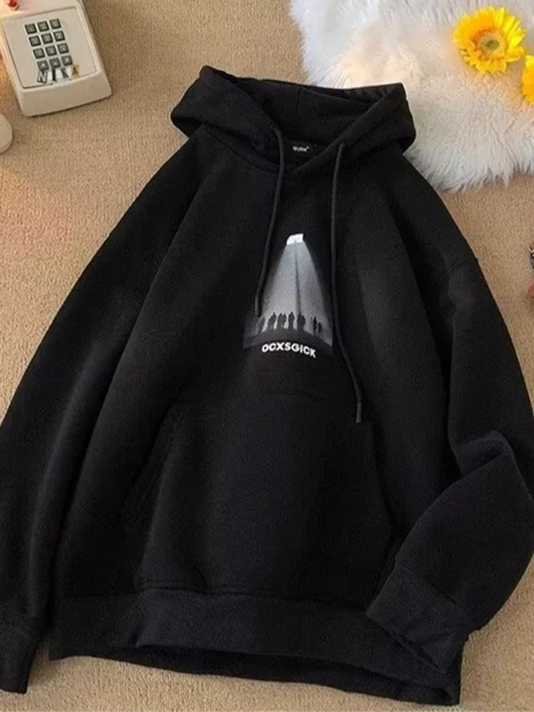 Funny Graphic Fleece Y2K Hoodie 7