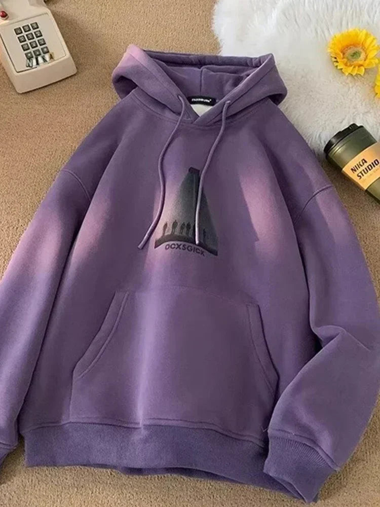 Funny Graphic Fleece Y2K Hoodie 8