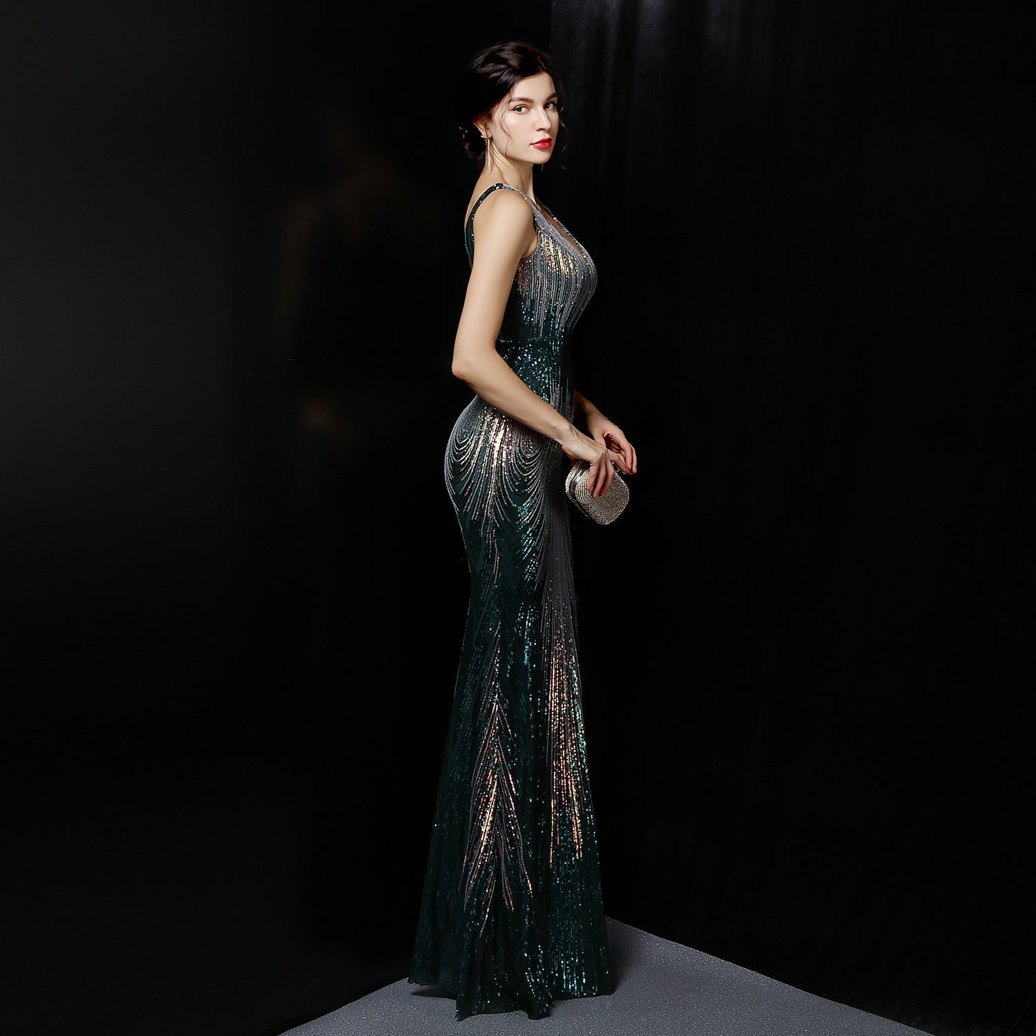 Ava Colorful Sequin Formal Dress - Fashionpara