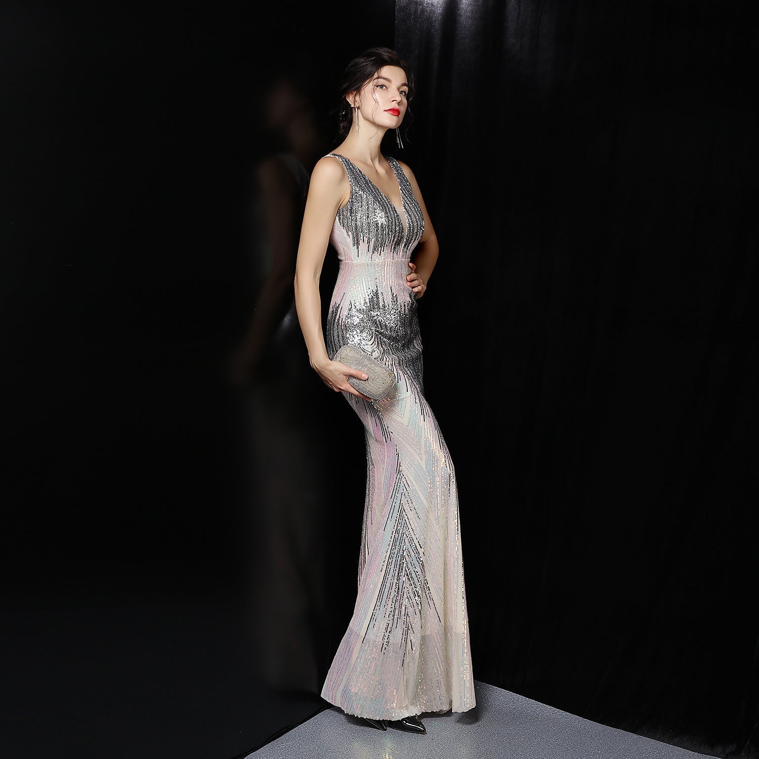 Ava Colorful Sequin Formal Dress - Fashionpara