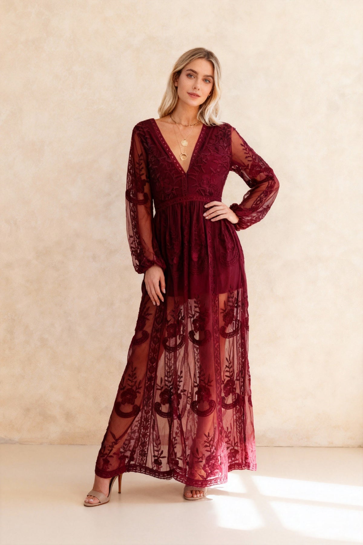 Boho Lace Stylish Maxi Dress