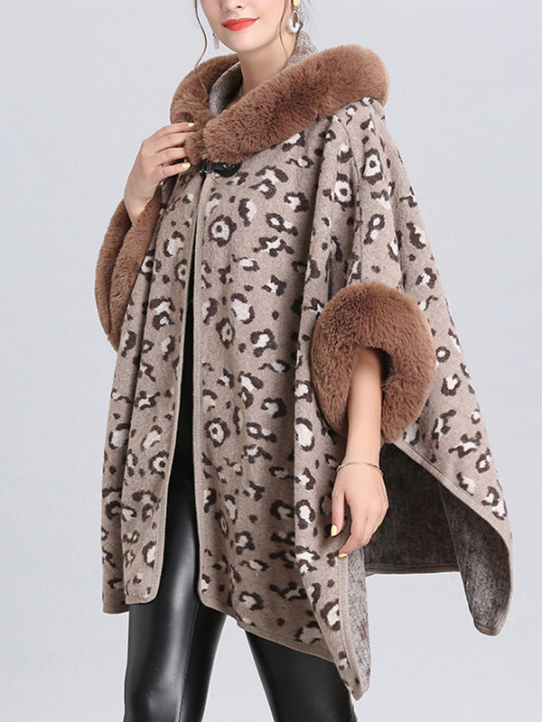 My Favorite Flutter Fluffy Neck Plus Size Cape Cardigan 14