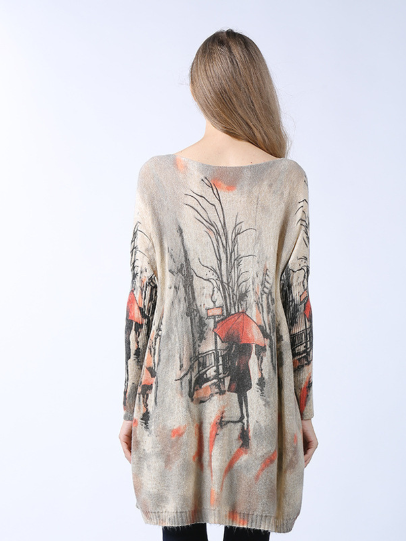 mid-length loose bottoming shirt sweater top - Fashionpara