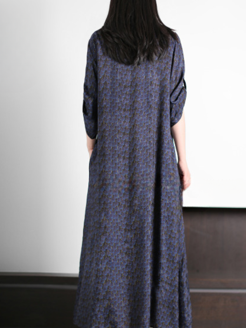 Make Me Smile Round Neck A-line Dress - Fashionpara