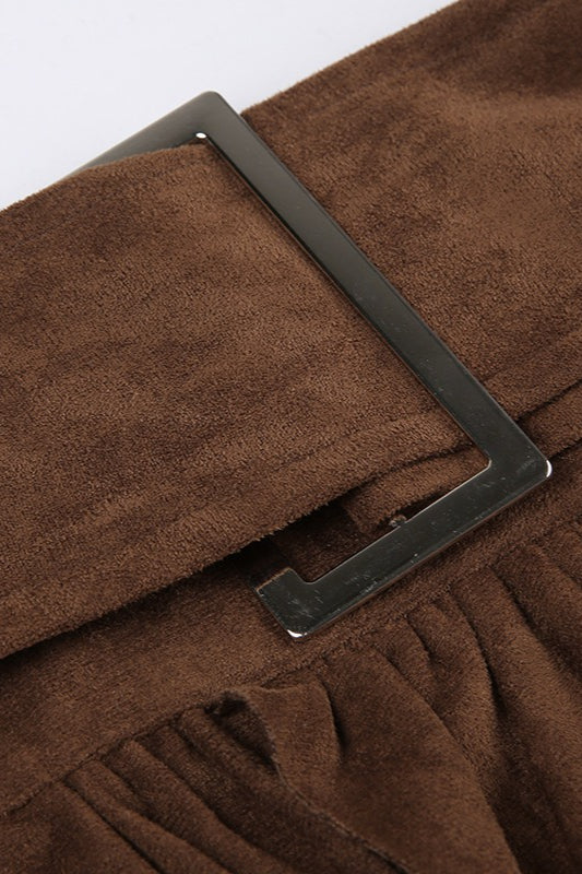 High Waist Layered Asymmetrical Skirt