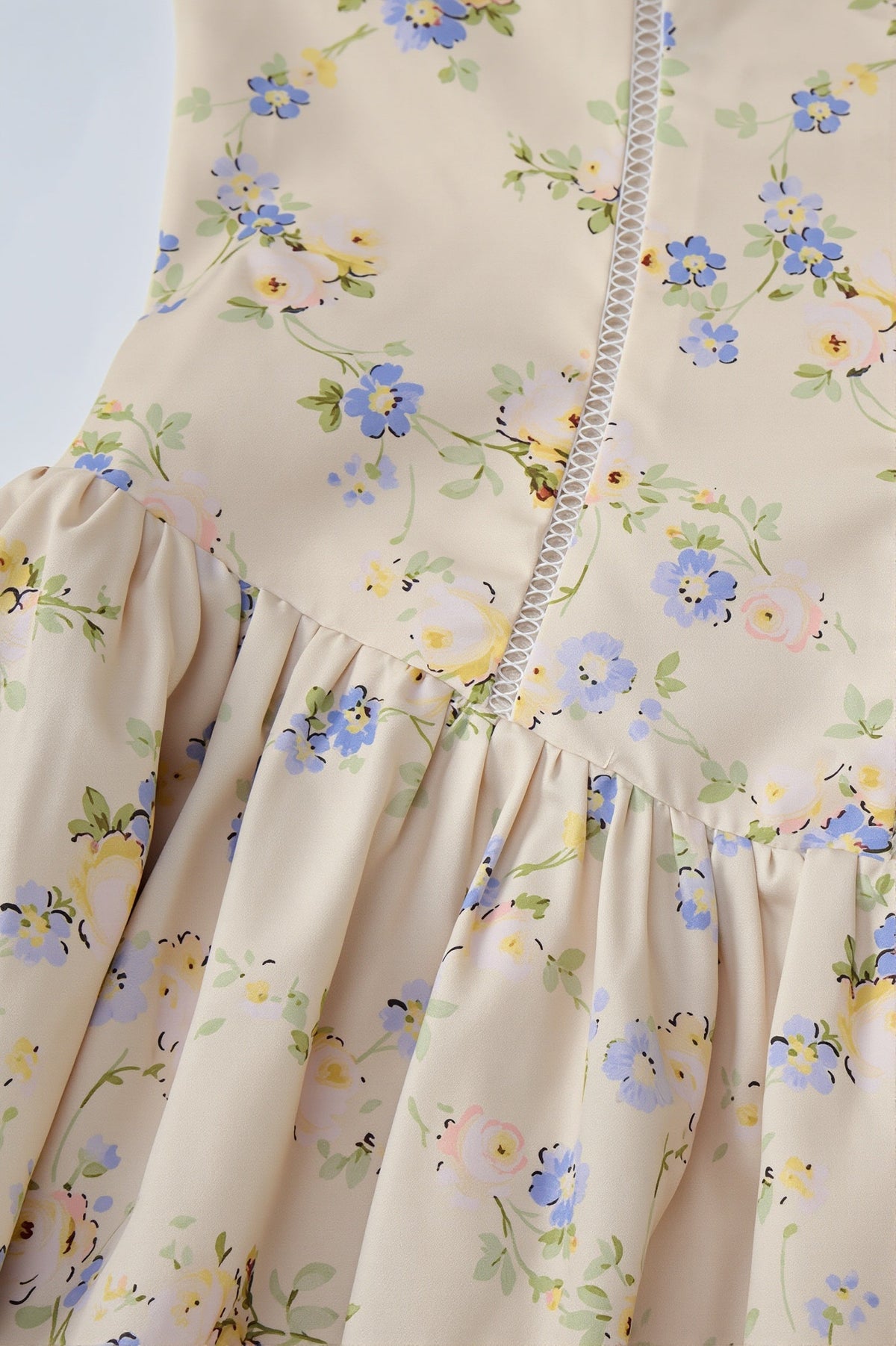 Ditsy Floral Square Neck Corset Maxi Dress 7