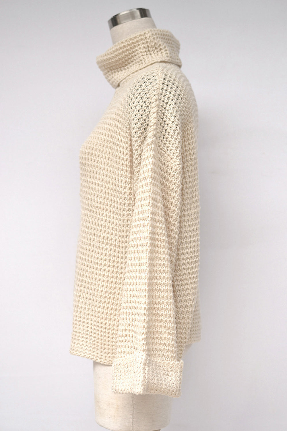 RadyRin Loose High Neck Sweater for Effortless Style
