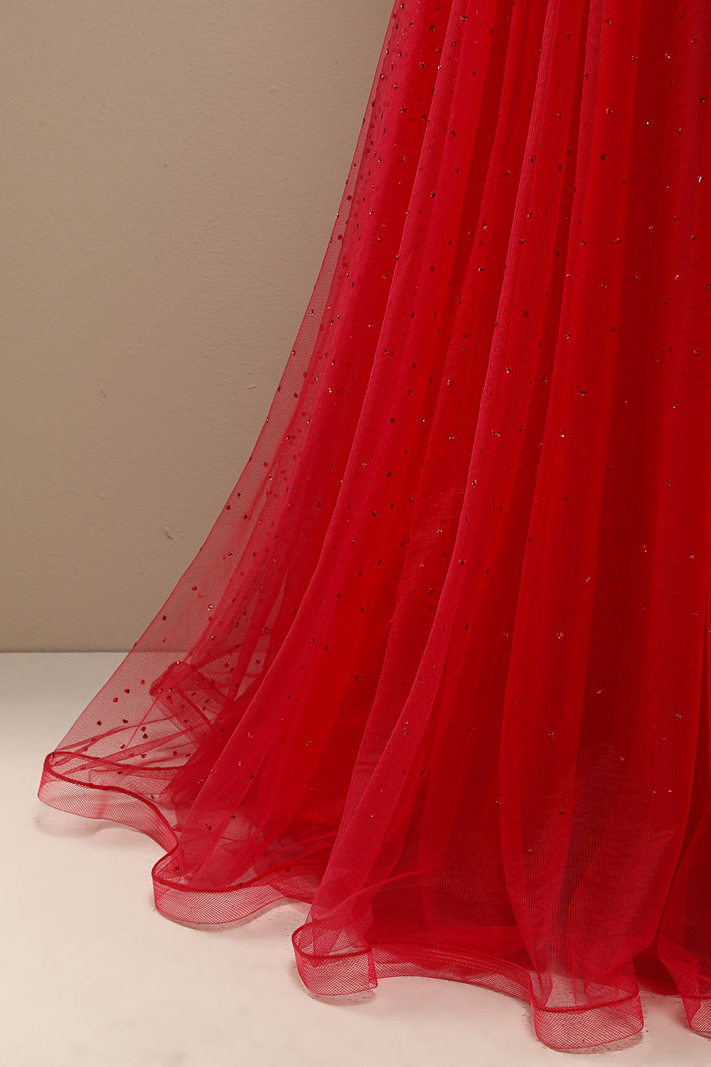 Beautiful Red Sweetheart Prom Dress with Beading - Fashionpara