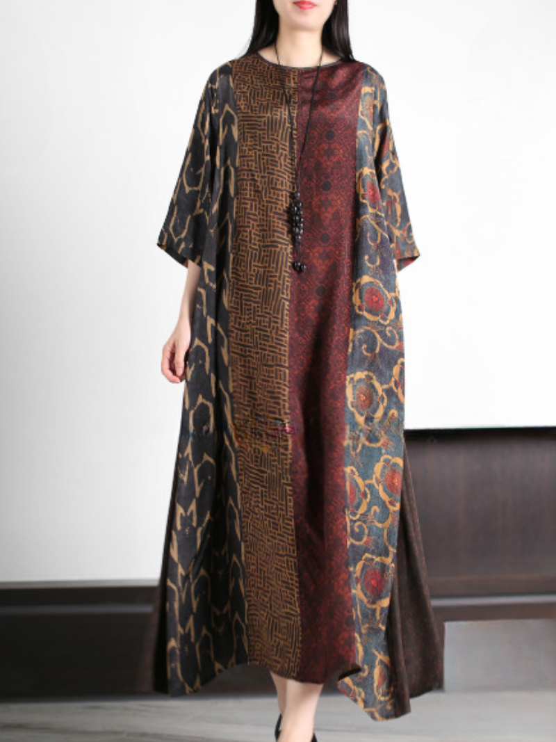 Lovely Soul Round Neck A-line Dress - Fashionpara