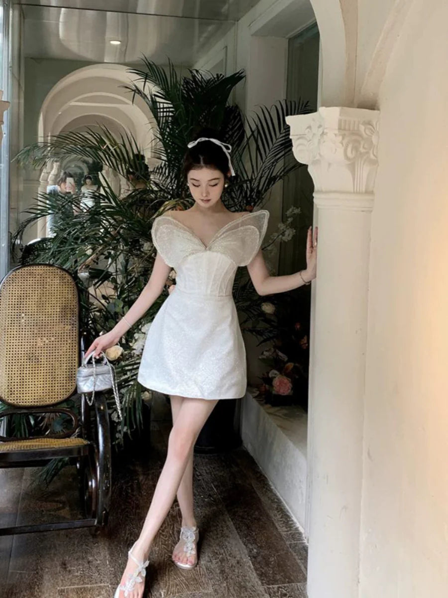 A Line Short Evening Dress Cocktail Dresses Short Birthday Party Dress - Fashionpara