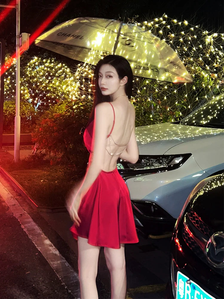 Sexy Red Short Evening Dress Cocktail Dresses Short Birthday Party Dress - Fashionpara