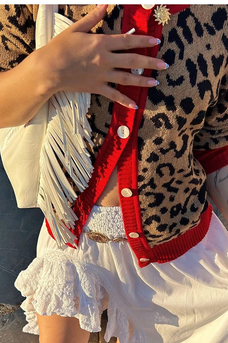 Chic Leopard Print Cardigan for Effortless Casual Style