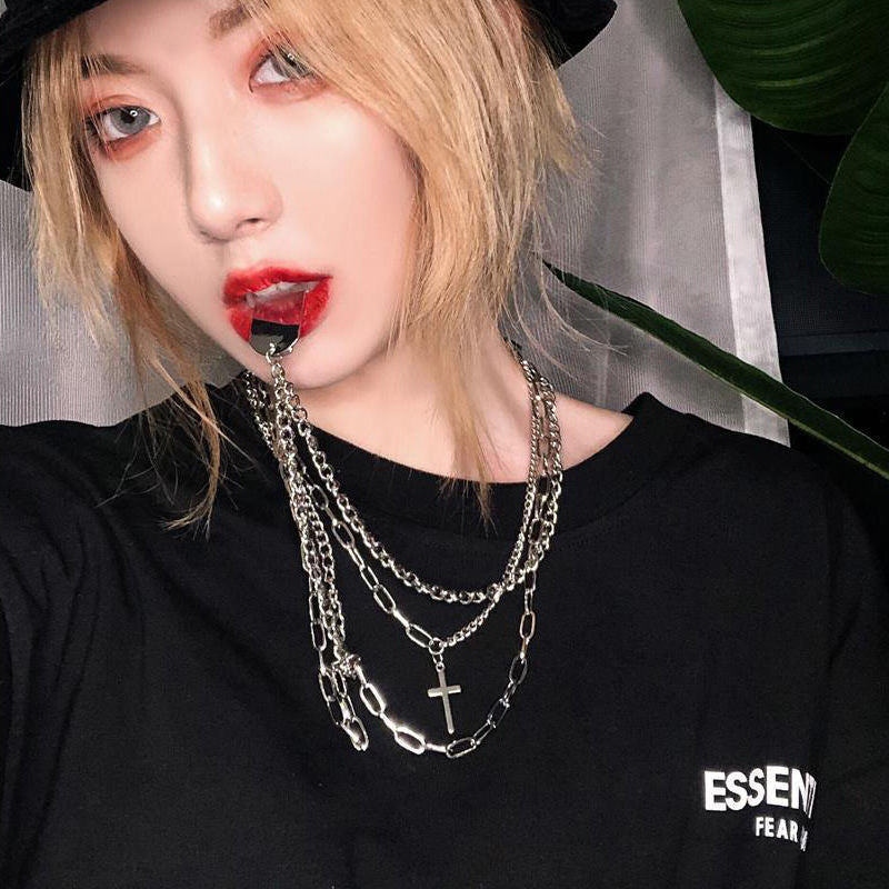 Trendy Minimalist Cross Necklace Set for Stylish Looks