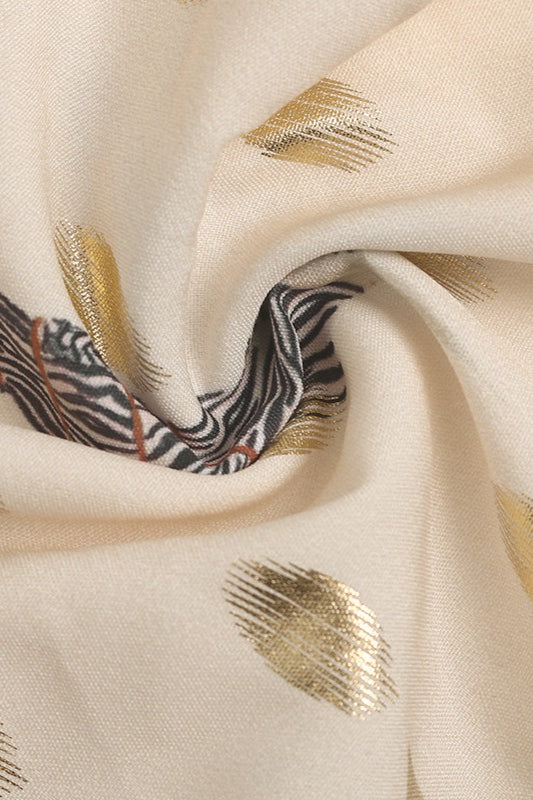 Printed Loose Fit Collared Blouse - Fashionpara