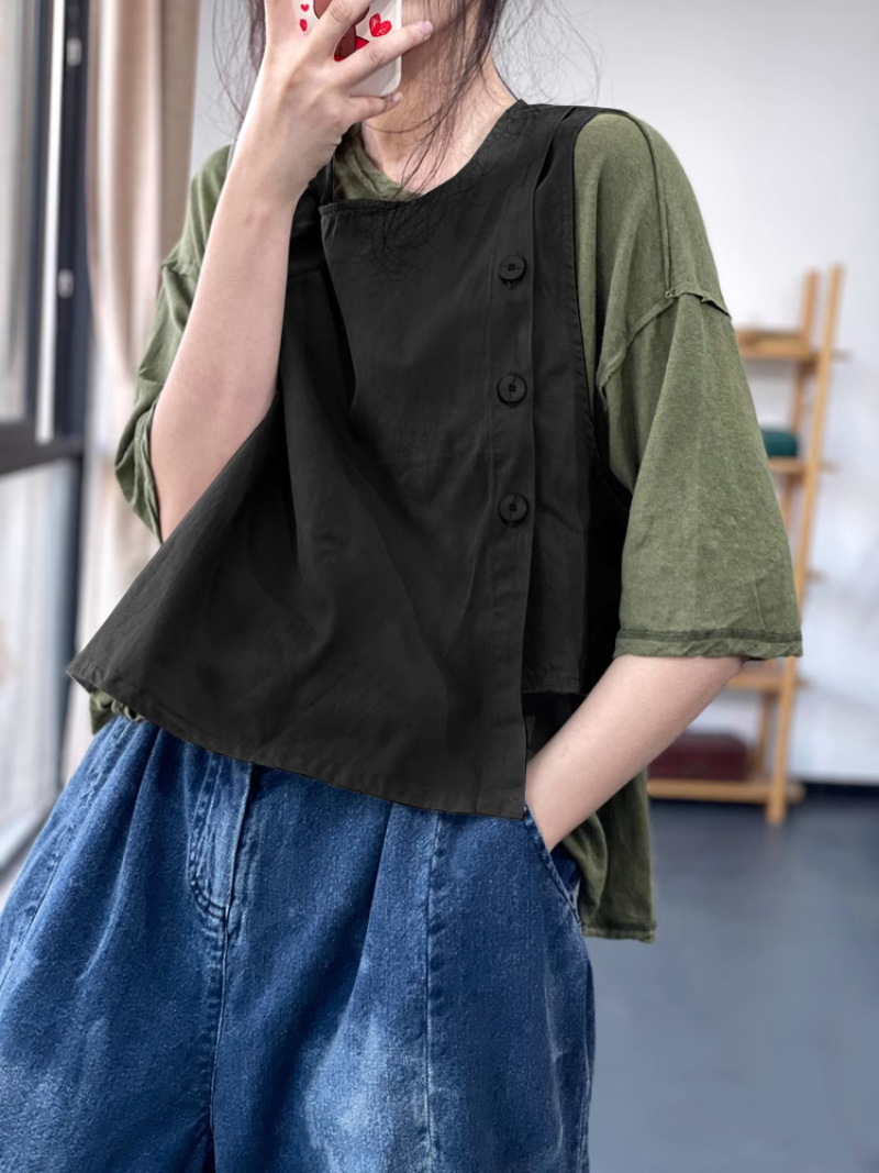 Love is Here Elegant Round Neck loose Top - Fashionpara