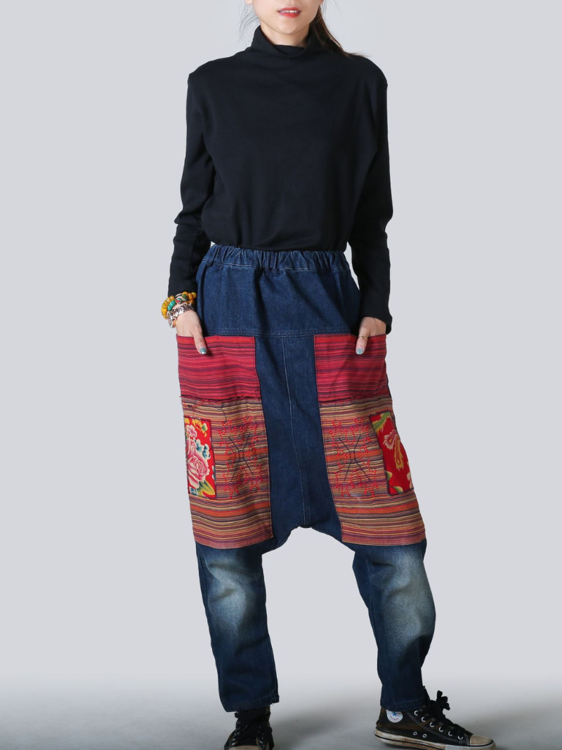 Comfy Middle Wasit Baggy Bottom - Fashionpara