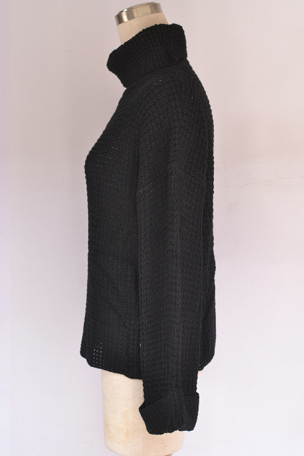 RadyRin Loose High Neck Sweater for Effortless Style