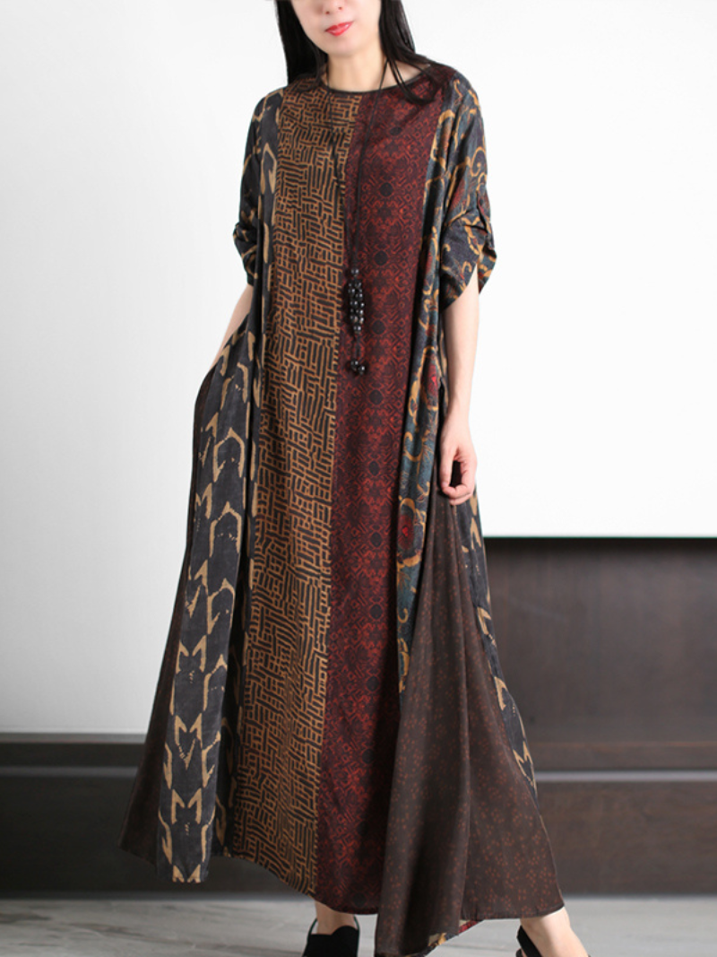 Lovely Soul Round Neck A-line Dress - Fashionpara