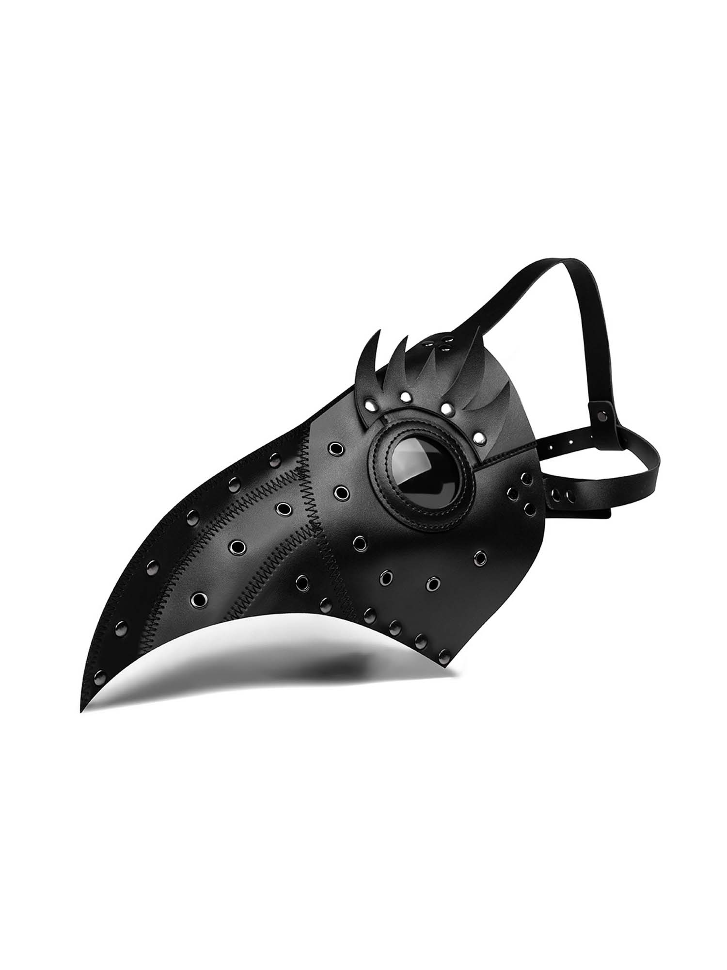 Halloween Steampunk Funny Plague Doctor Bird Beak Party Mask - Fashionpara
