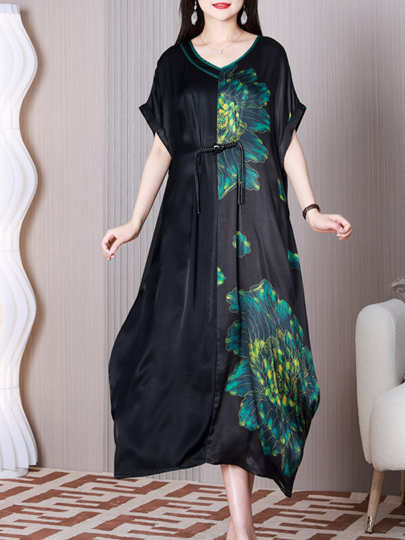 Loose Your Dream V-neck A-line Dress - Fashionpara