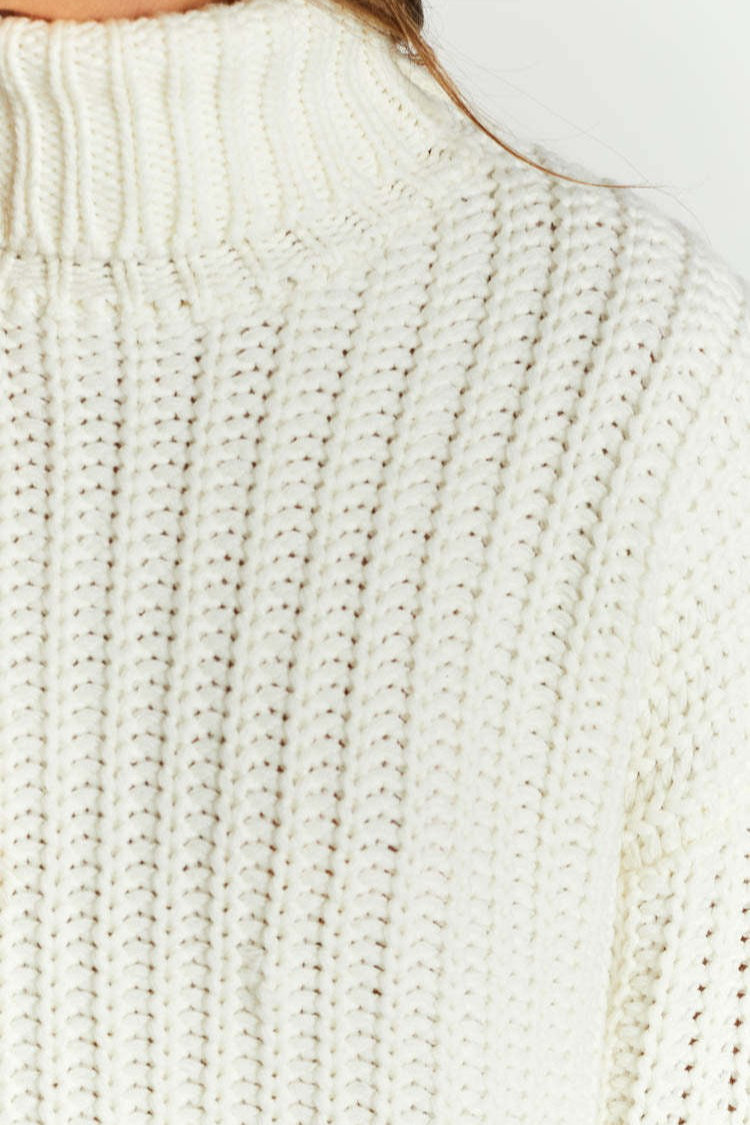Casual Knit Turtleneck Sweater