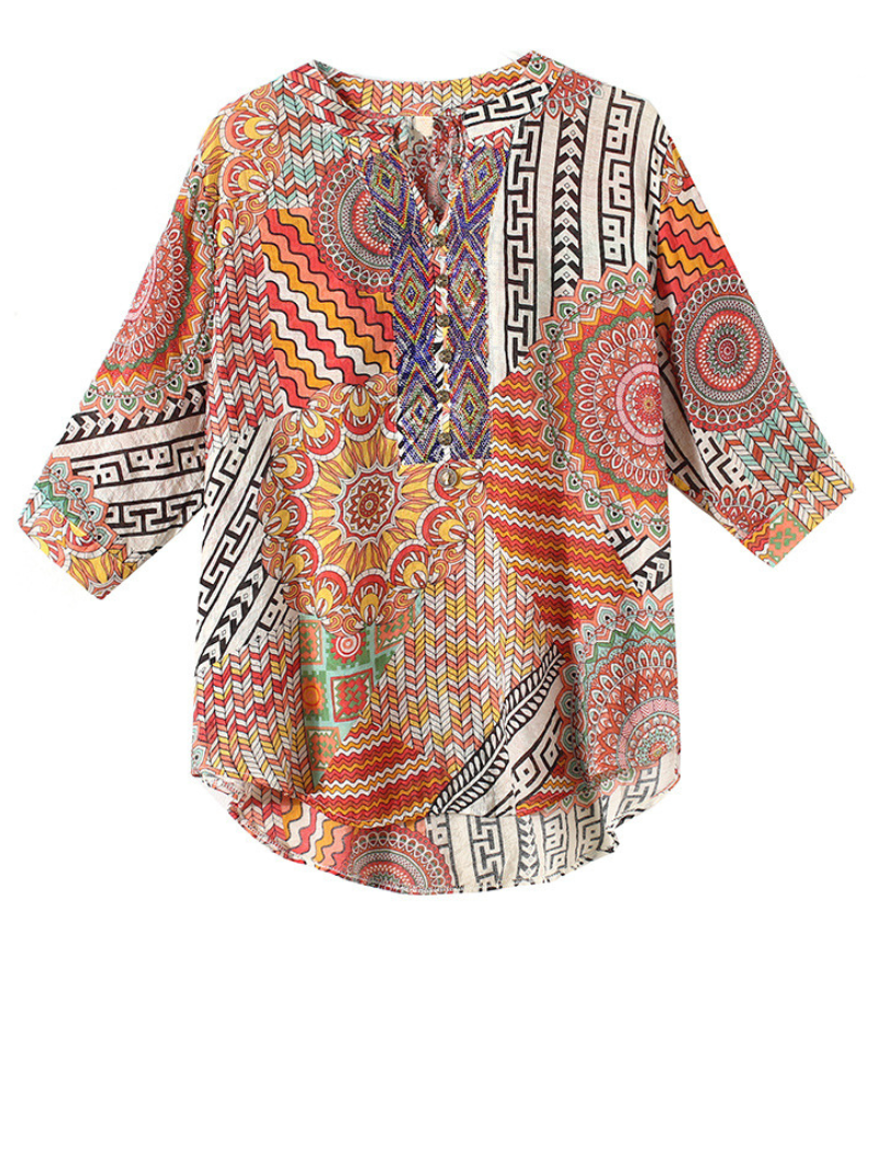 Is My Dreamy Printing Short-Sleeved Tops - Fashionpara