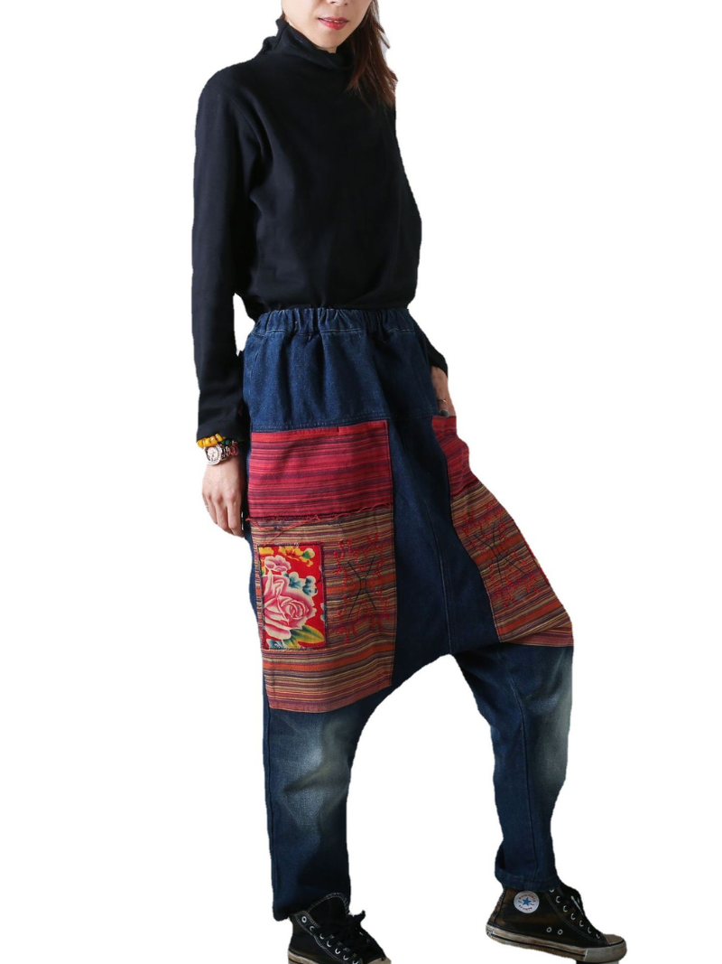 Comfy Middle Wasit Baggy Bottom - Fashionpara