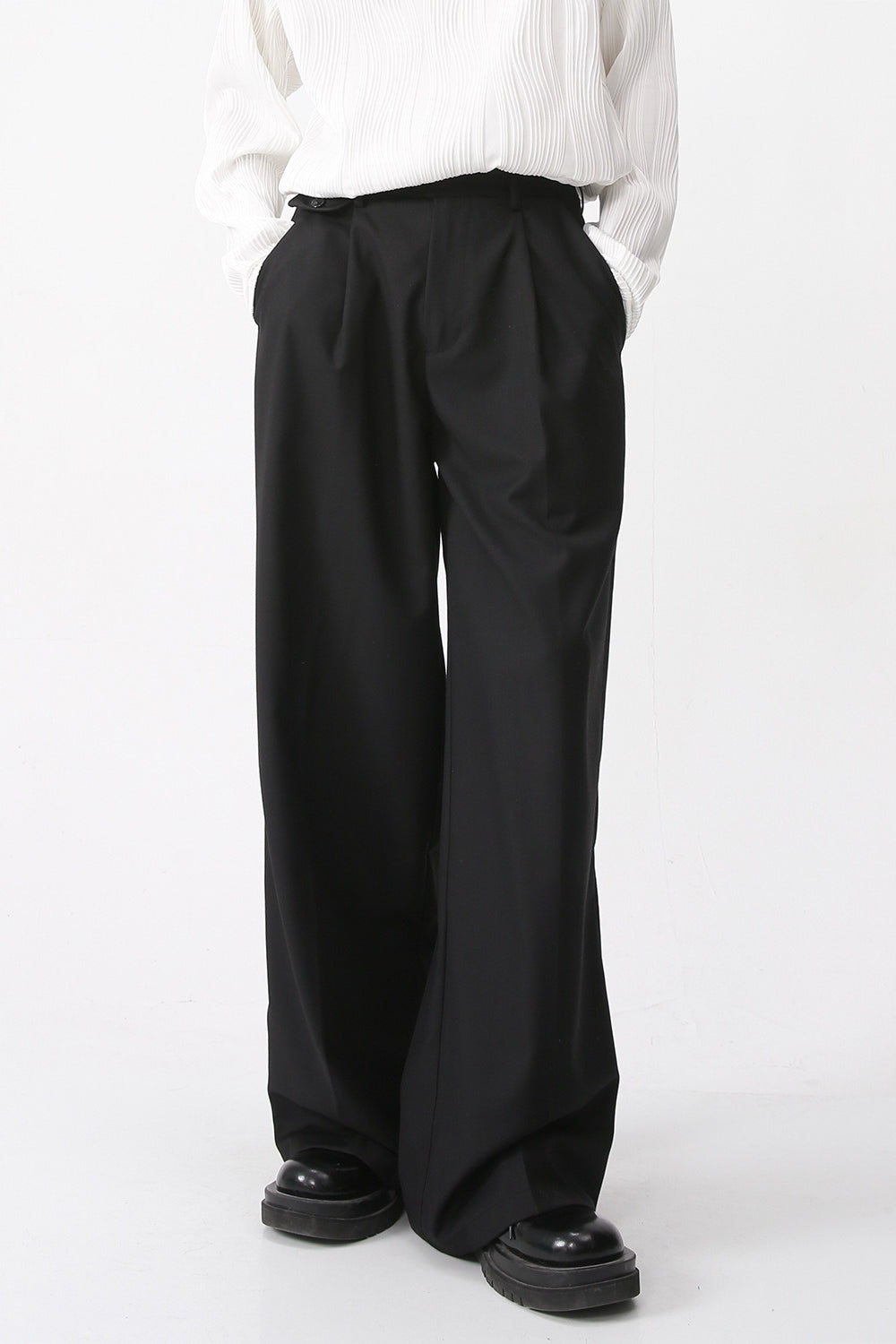 Korean Vintage Relaxed Straight Casual Pants