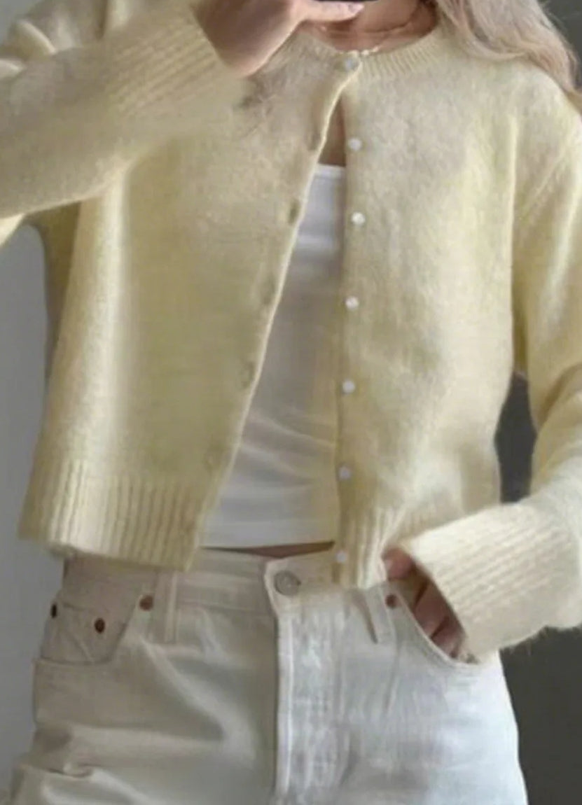 Soft Knit Solid Color Cardigan 11