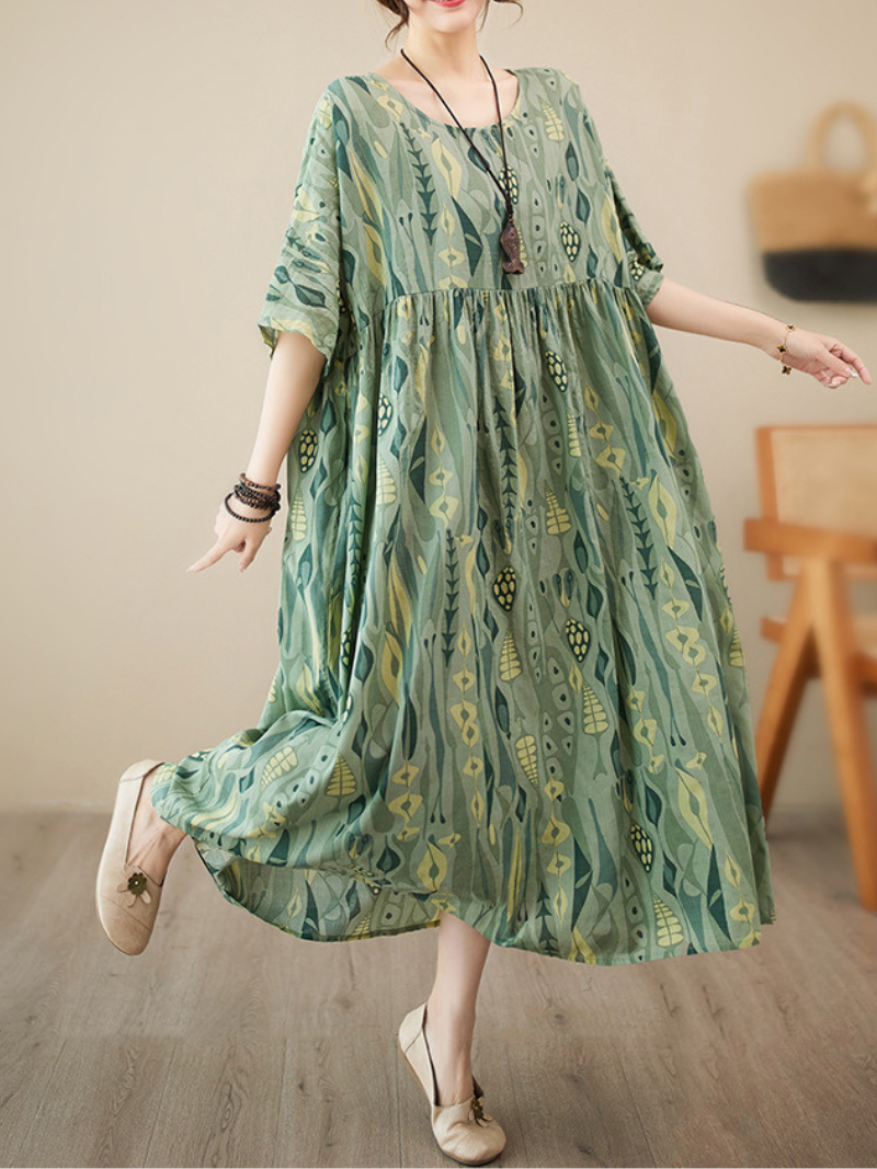 Light Up Your World Cotton Floral Smock Dress - Fashionpara