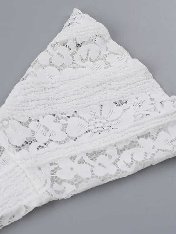 Lace Off-Shoulder Sexy Bodycon Mini Party Dress - Fashionpara