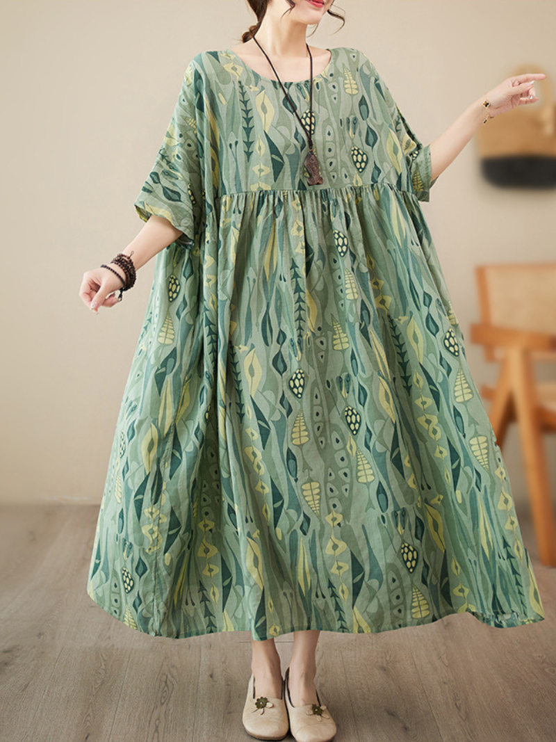 Light Up Your World Cotton Floral Smock Dress - Fashionpara