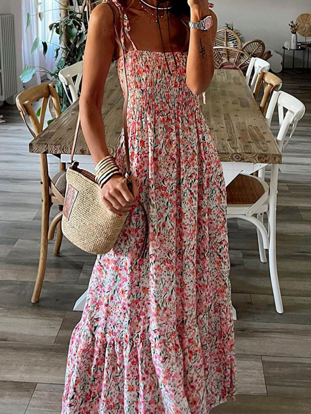 Bohemian Printed Slip Dress - Fashionpara