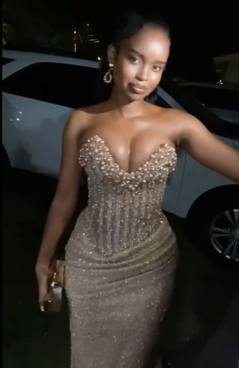 Luxury Pearls Prom Dresses Sweetheart Corset Mermaid Long Party Dress Sequin Graduations Gowns - Fashionpara