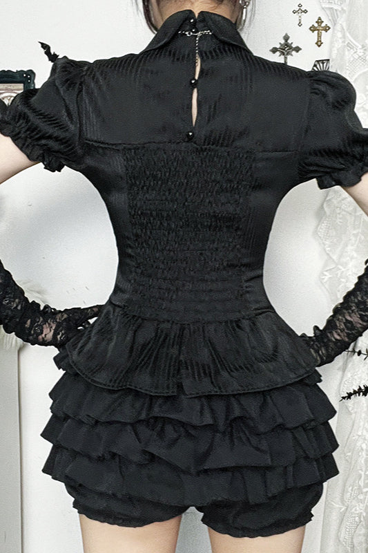 Gothic Palace Style Short Sleeve Blouse