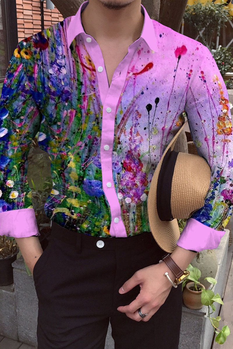 Men's Cotton&Linen Long-Sleeved Fashion Casual Shirt - Fashionpara