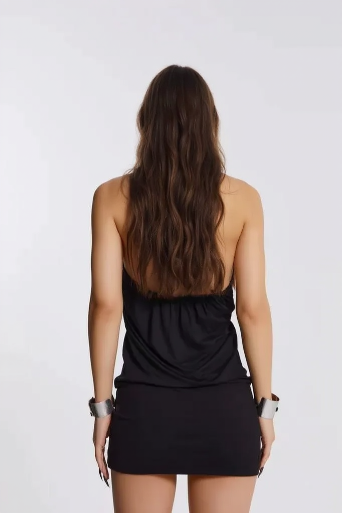 Backless Halter-Neck Bodycon Dress