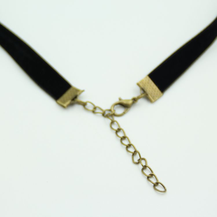 Punk Velvet Short Harajuku Vintage Lace Necklace Green Halloween