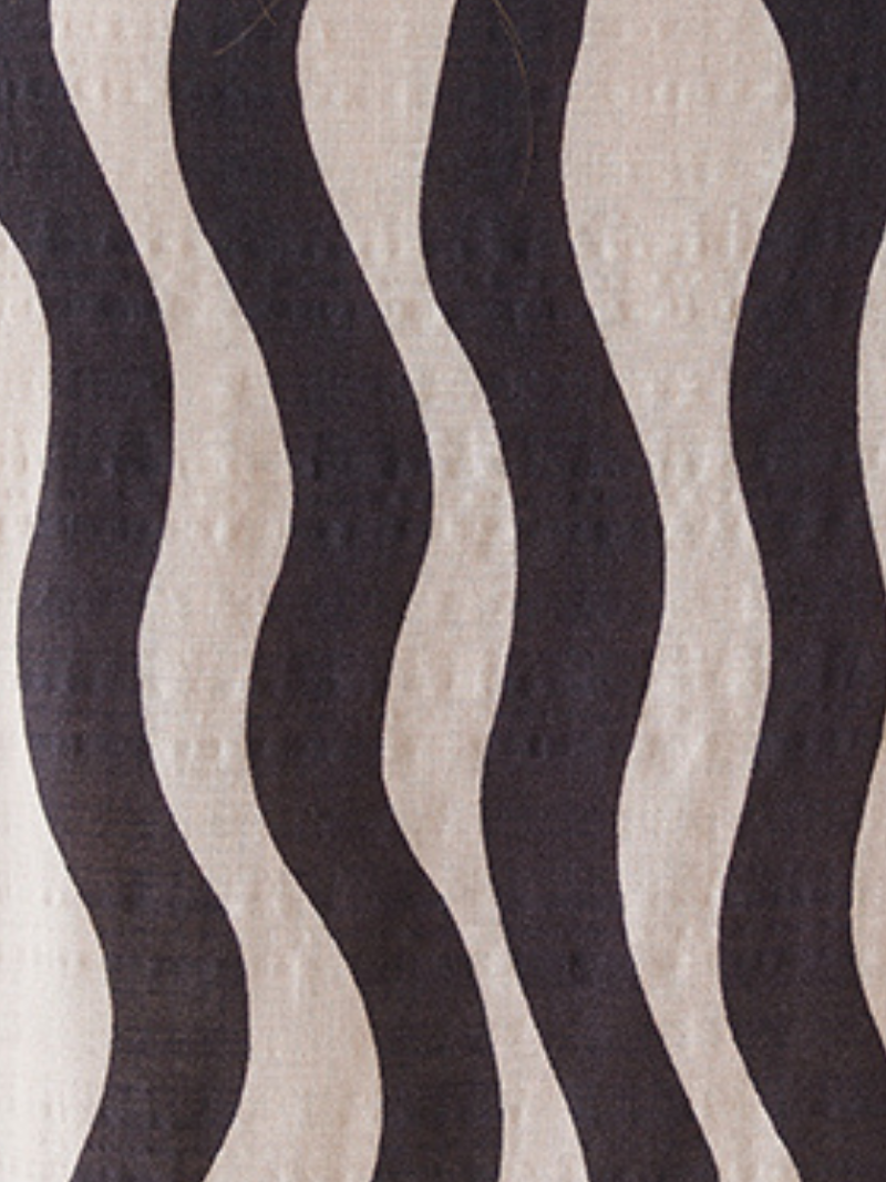 Wavy Stripe V-Neck Short Sleeve Kaftan Maxi Dress 3