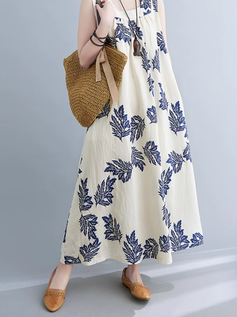 Sleeveless Tiered Comfy A-Line Dress - Fashionpara