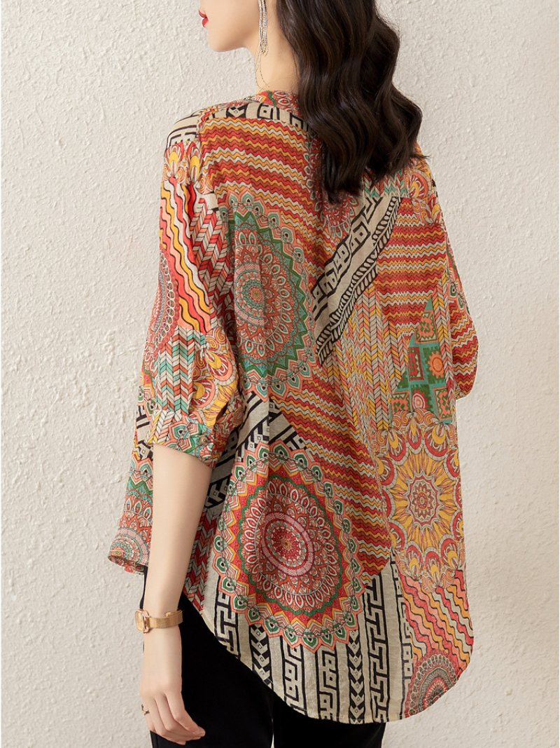 Is My Dreamy Printing Short-Sleeved Tops - Fashionpara