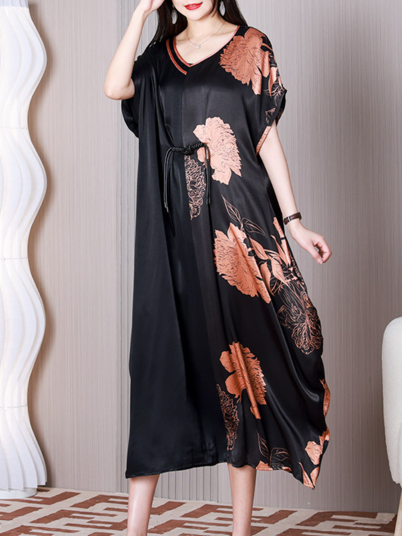 Loose Your Dream V-neck A-line Dress - Fashionpara