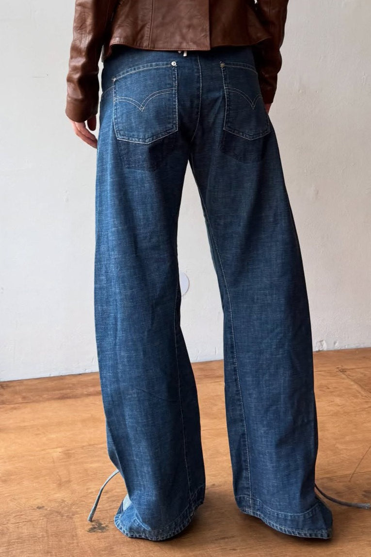 Vintage High-Waist Straight-Leg Jeans