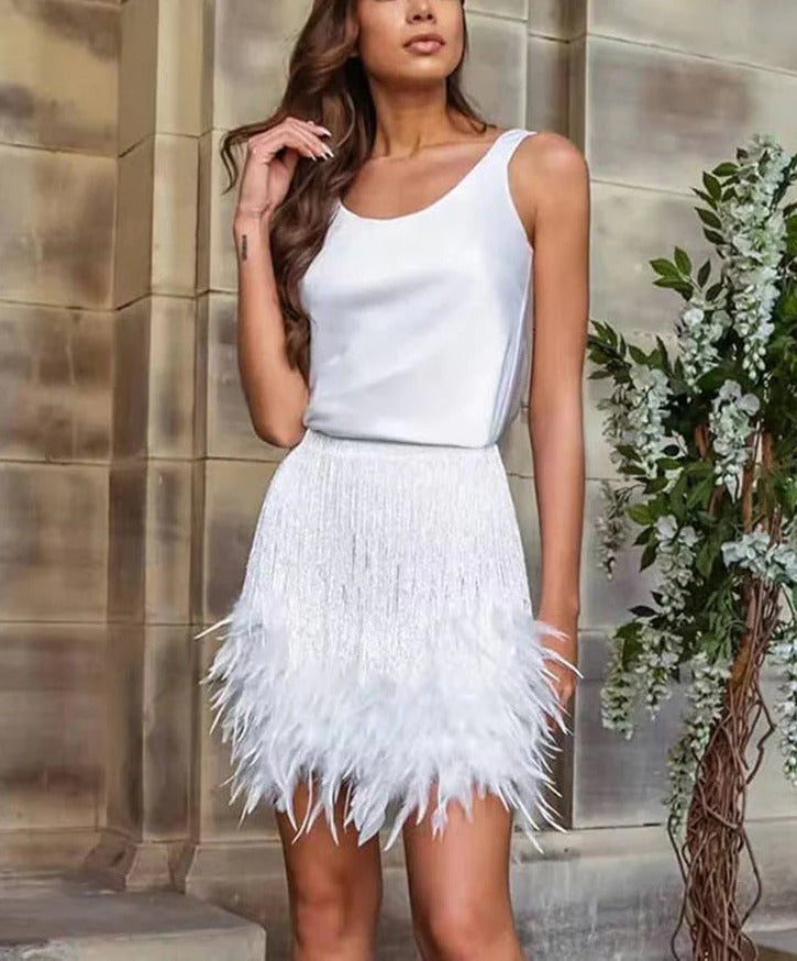 2 Piece Top & Mini Skirt Set - Fashionpara