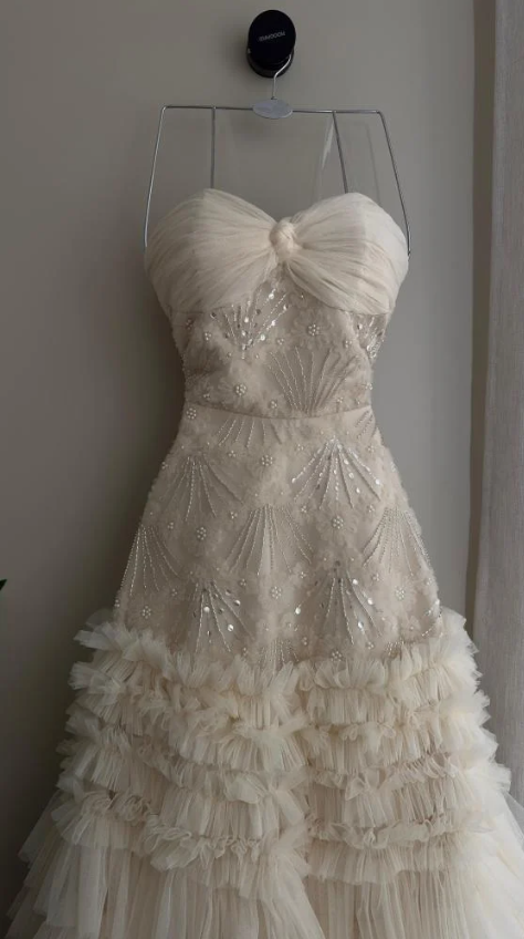 Elegant Sweetheart Neck Pink Sequin Tulle Lace Pleated Mermaid Long Party Dress Evening Gown D1602