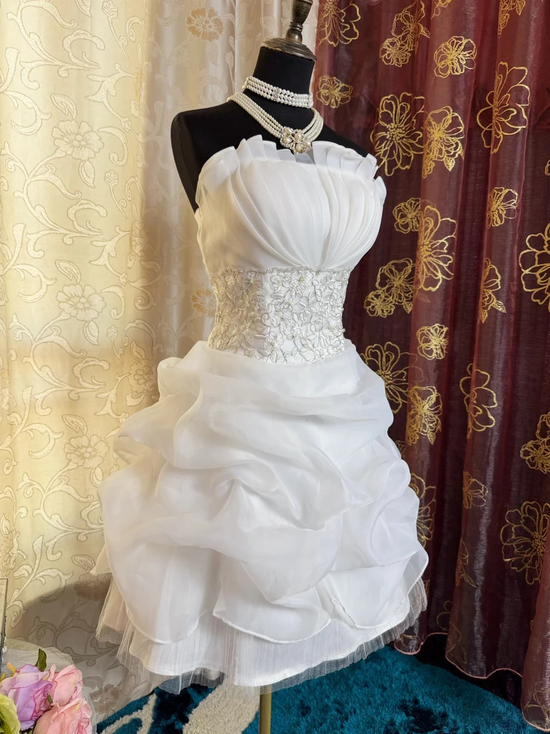 White Birthday Outfit Short Evening Dress Short Party Dress Vintage Homecoming Dress - Fashionpara